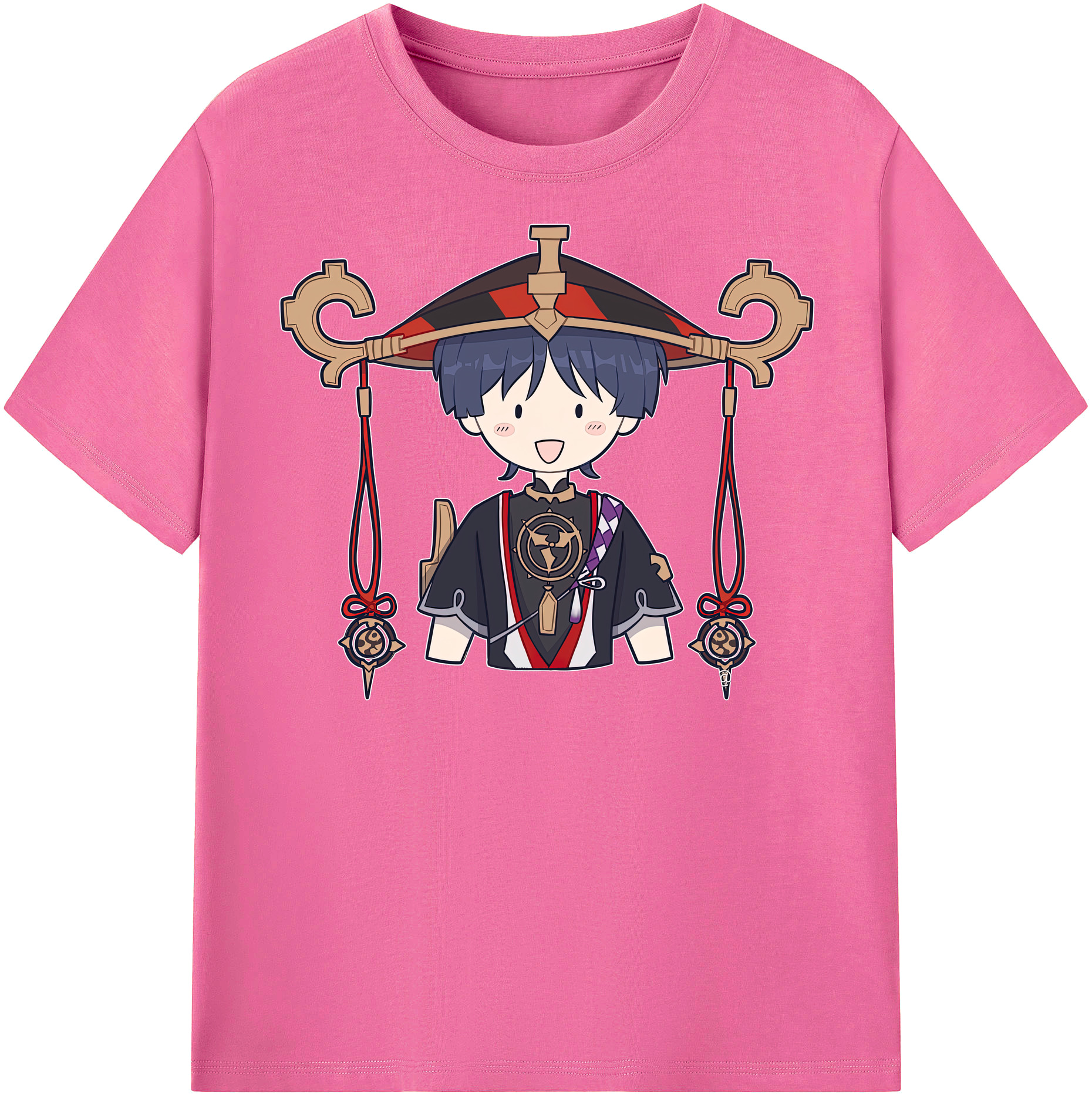 げんし神 さんペい genshin Sanpei レディースカジュアルプリントTシャツ（綿100％）